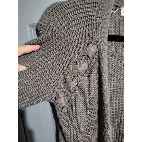 Pink Rose grey open cardigan - Picture 4 of 7